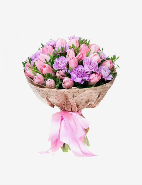 Ebedi Çeşitli Çiçek Buketi